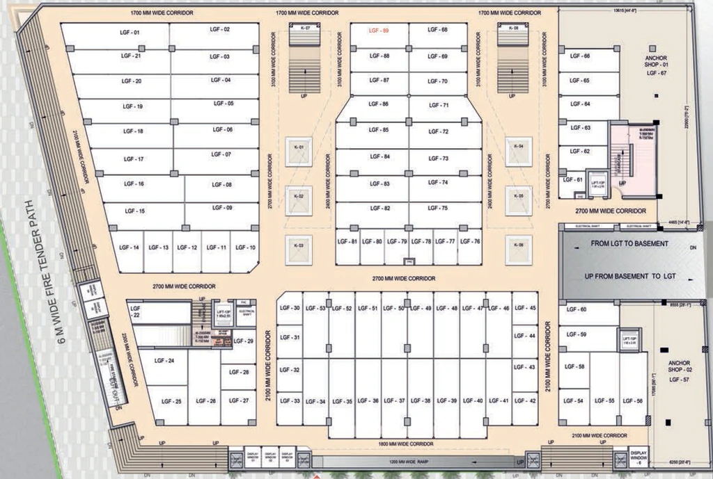 Floor Plan of Karyan Citywalk in Wave City, Ghaziabad - Image 320750
