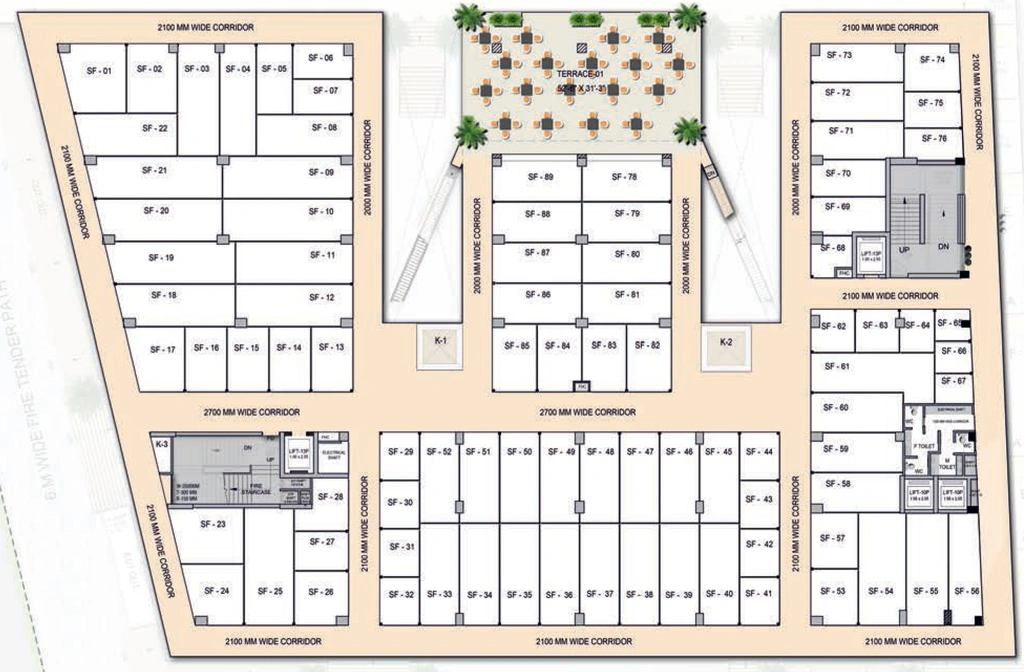 Floor Plan of Karyan Citywalk in Wave City, Ghaziabad - Image 320748
