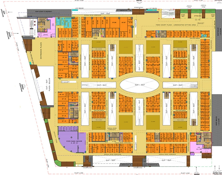 Floor Plan of Gaur City Center in Sector 4, Greater Noida - Image 304677