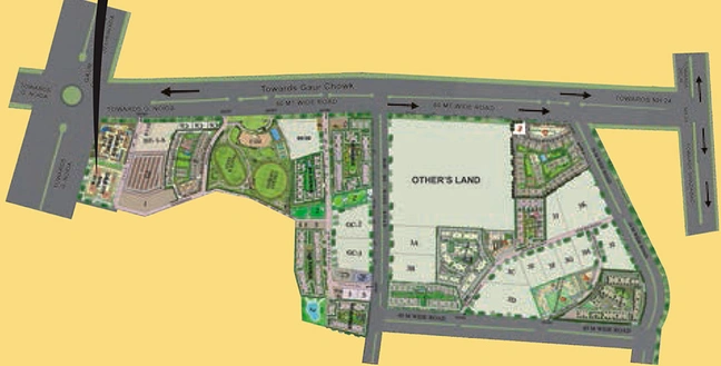 Master Plan of Gaur City Center in Sector 4, Greater Noida - Image 304674