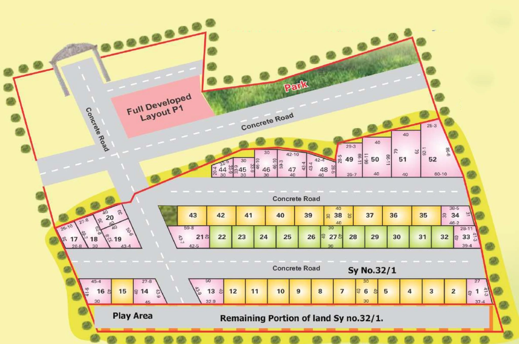 Master Plan of Enrich Nandanavana in Yelahanka, Bangalore - Image 329802