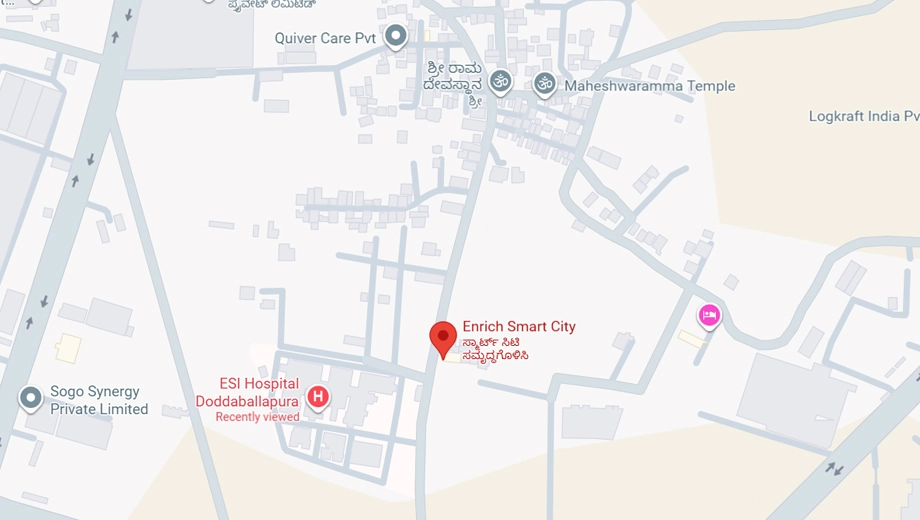 Location of Enrich Smart City in Doddaballapur, Bangalore - Image 333949