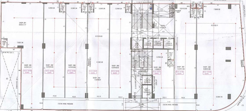 Floor Plan of Sahdev Capitol in Memnagar, Ahmedabad - Image 351911