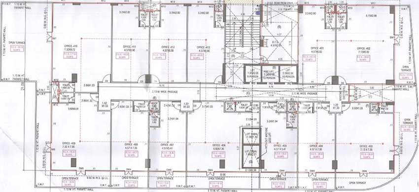 Floor Plan of Sahdev Capitol in Memnagar, Ahmedabad - Image 351912
