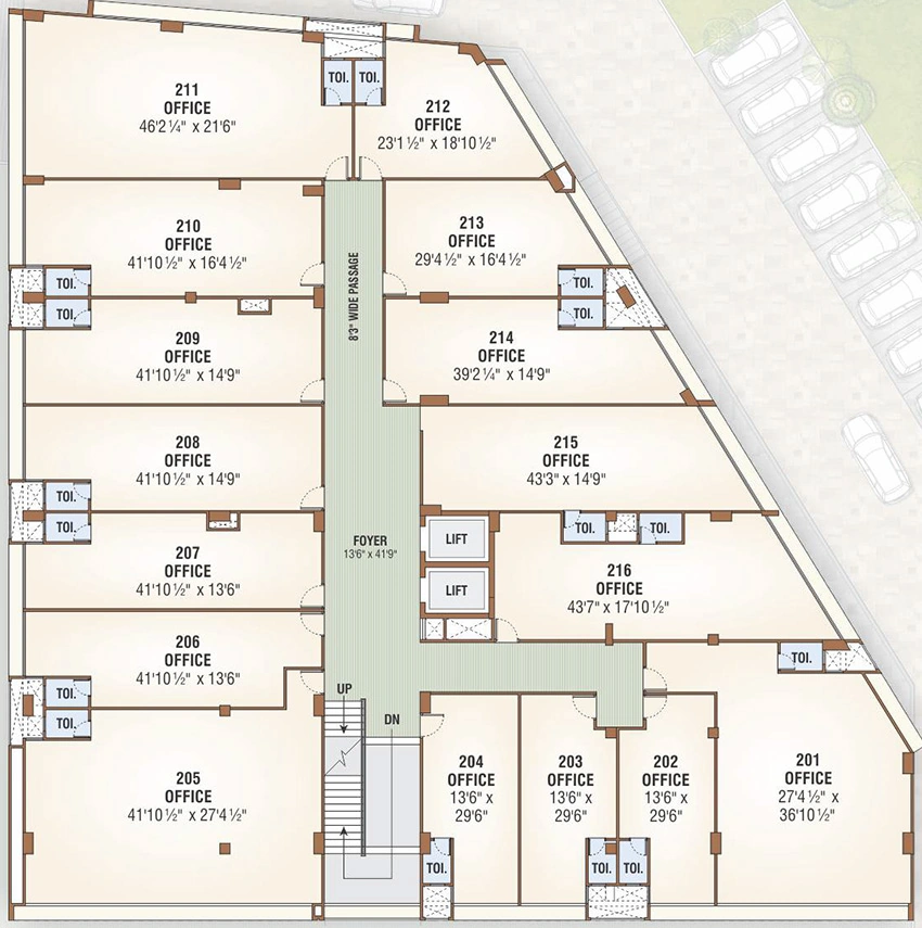 Floor Plan of Rudram Icon in Gota, Ahmedabad - Image 319270