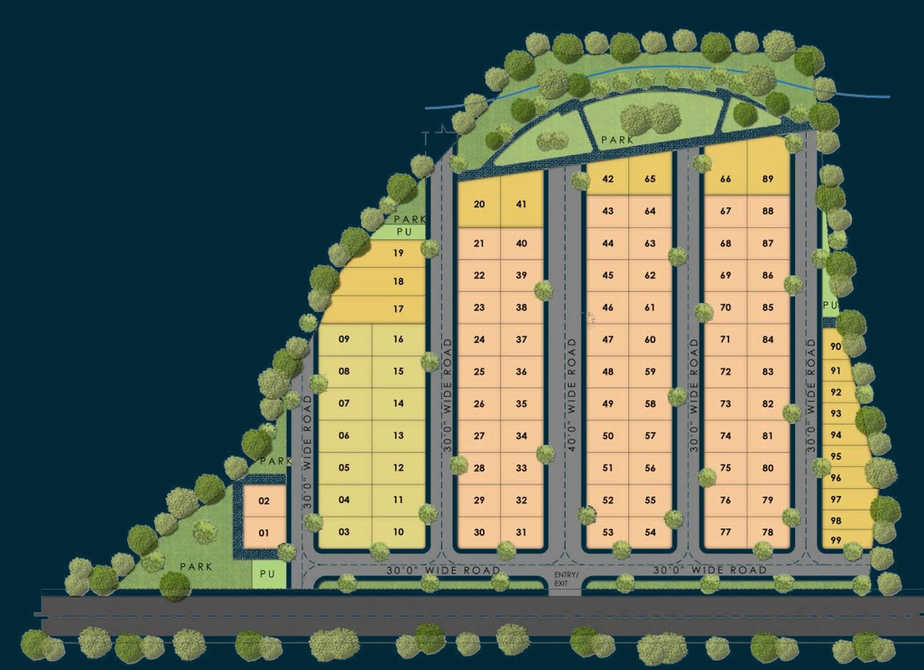 Master Plan of Mahaveer Hillstone in Begur, Bangalore - Image 330105