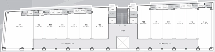Floor Plan of Zion Prime in Thaltej, Ahmedabad - Image 357492