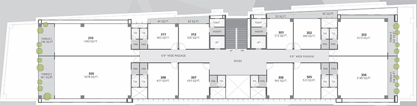 Floor Plan of Zion Prime in Thaltej, Ahmedabad - Image 357494