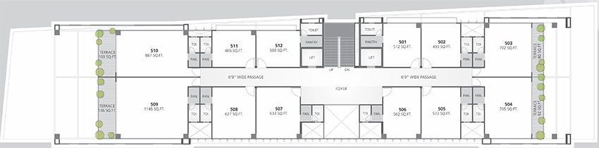 Floor Plan of Zion Prime in Thaltej, Ahmedabad - Image 357493