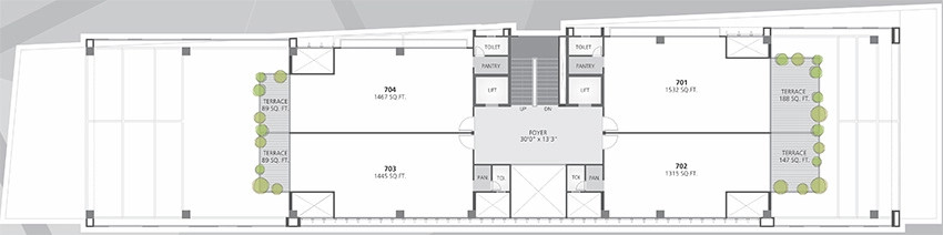 Floor Plan of Zion Prime in Thaltej, Ahmedabad - Image 357490