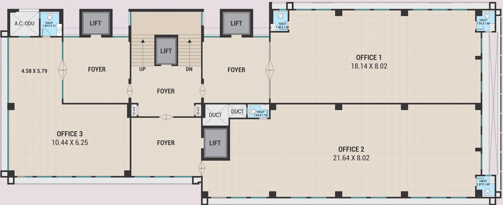 Floor Plan of PV Enclave in Bodakdev, Ahmedabad - Image 319248