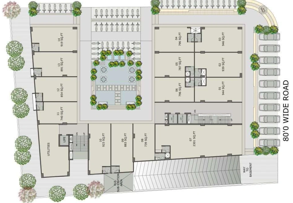 Master Plan of Calica 3rd Eye Three in Mithakhali, Ahmedabad - Image 321964