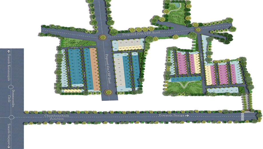 Master Plan of Manyata Morefields in Sarjapur Road, Bangalore - Image 332088