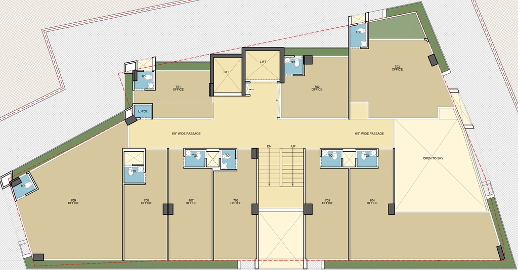 Floor Plan of HR Elanza in Paldi, Ahmedabad - Image 318804