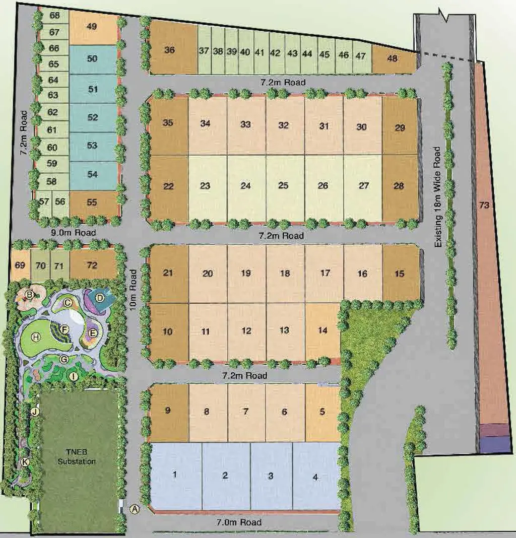 Master Plan of Purva Hibiscus in Singanallur, Coimbatore - Image 276941