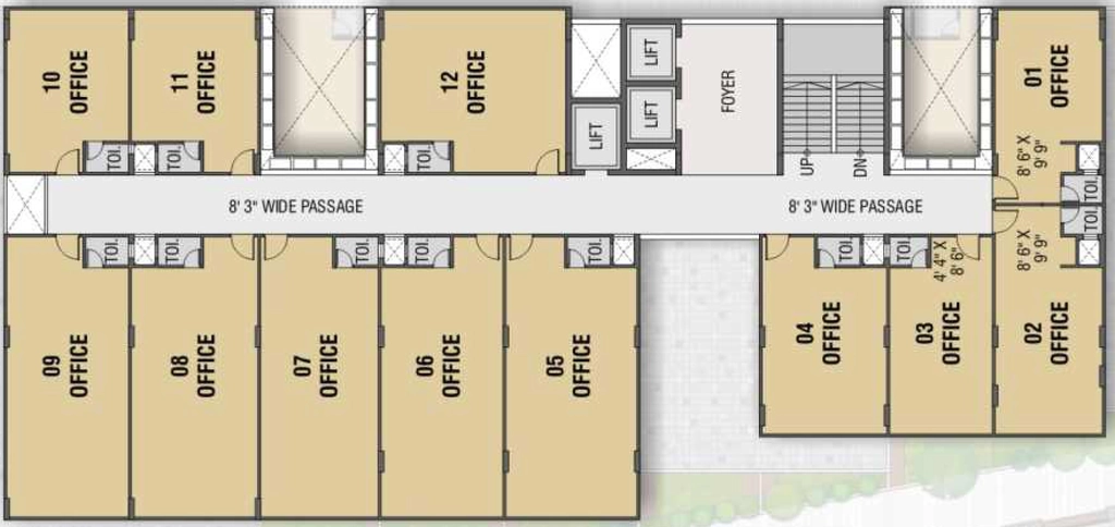 Floor Plan of SKDS Surya Icon in Naranpura, Ahmedabad - Image 320093