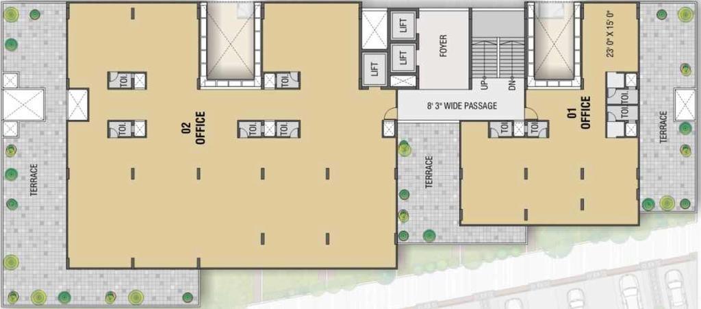 Floor Plan of SKDS Surya Icon in Naranpura, Ahmedabad - Image 320092
