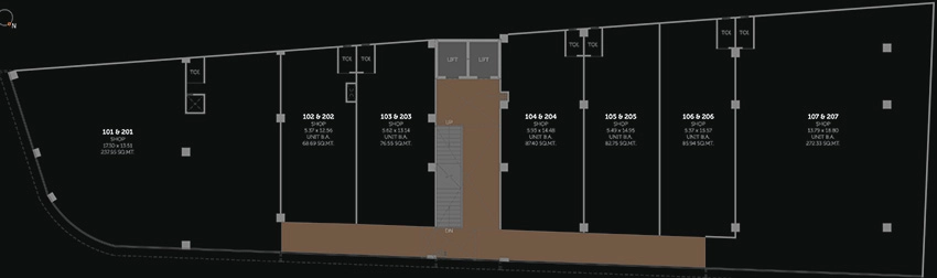 Floor Plan of The Link in Memnagar, Ahmedabad - Image 320371