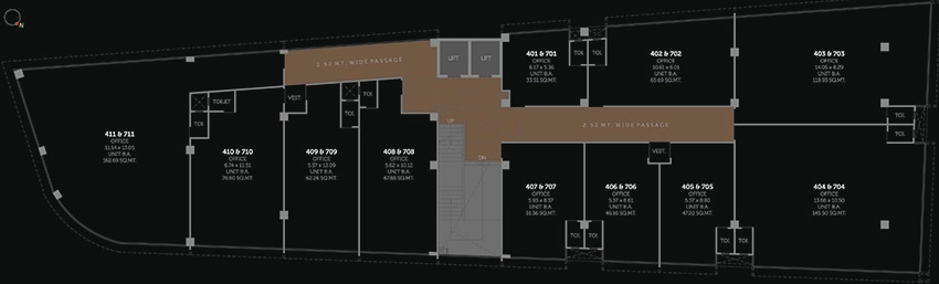 Floor Plan of The Link in Memnagar, Ahmedabad - Image 320370