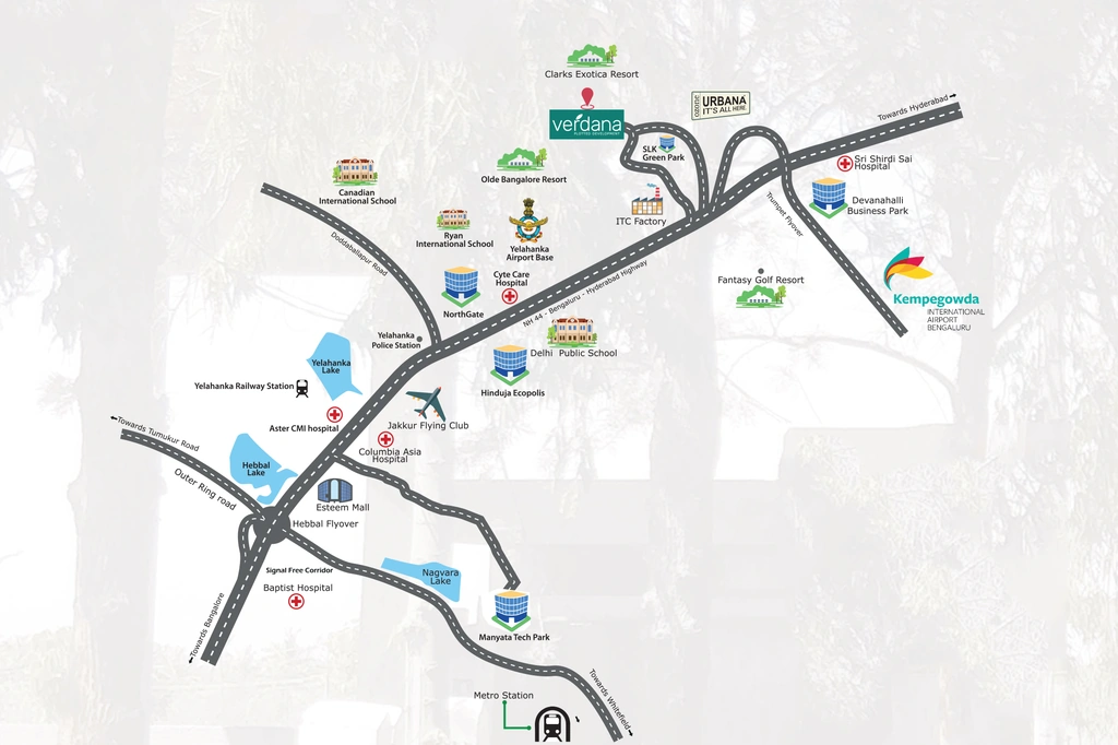 Location of Ozone Verdana in Devanahalli, Bangalore - Image 333386