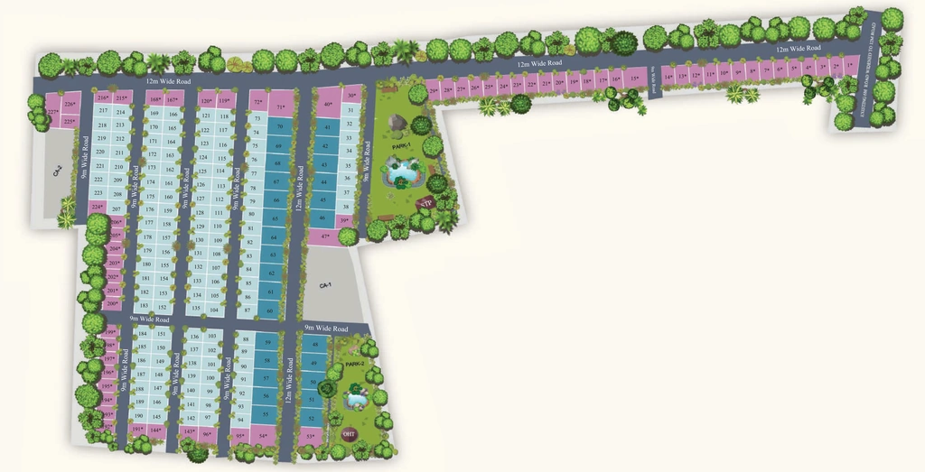 Master Plan of Manyata Silverwoods in Yelahanka, Bangalore - Image 332421