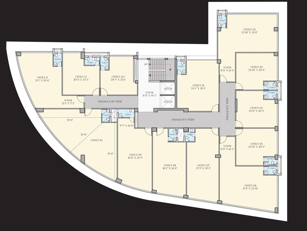 Floor Plan of New Horizone I The Address in Sola, Ahmedabad - Image 362688