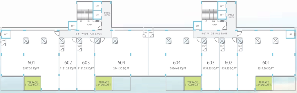 Floor Plan of Amrapali Lakeview Tower in Vastrapur, Ahmedabad - Image 318585