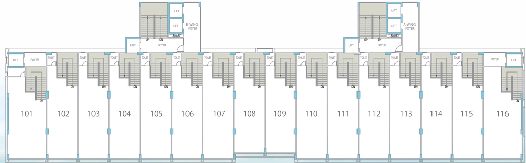 Floor Plan of Amrapali Lakeview Tower in Vastrapur, Ahmedabad - Image 318584