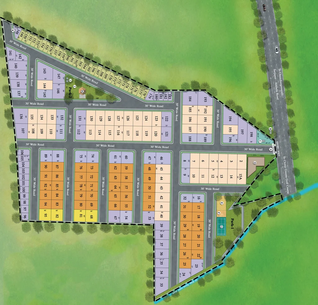 Master Plan of Ozone The Paradise in Sarjapur, Bangalore - Image 333385