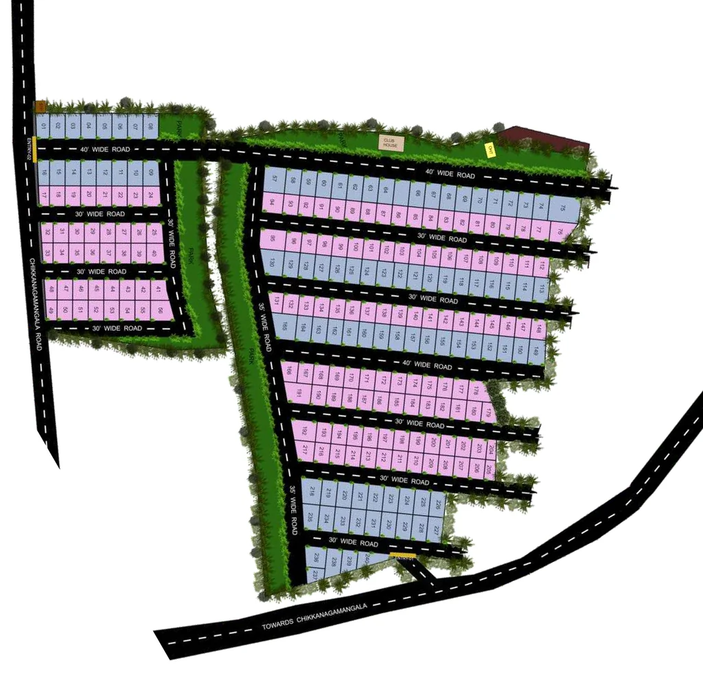 Master Plan of Reliaable Prime City in Chikkanagamangala, Bangalore - Image 330094