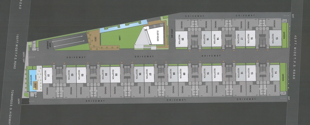 Master Plan of Shreenathji Times Corporate Park in Thaltej, Ahmedabad - Image 362307