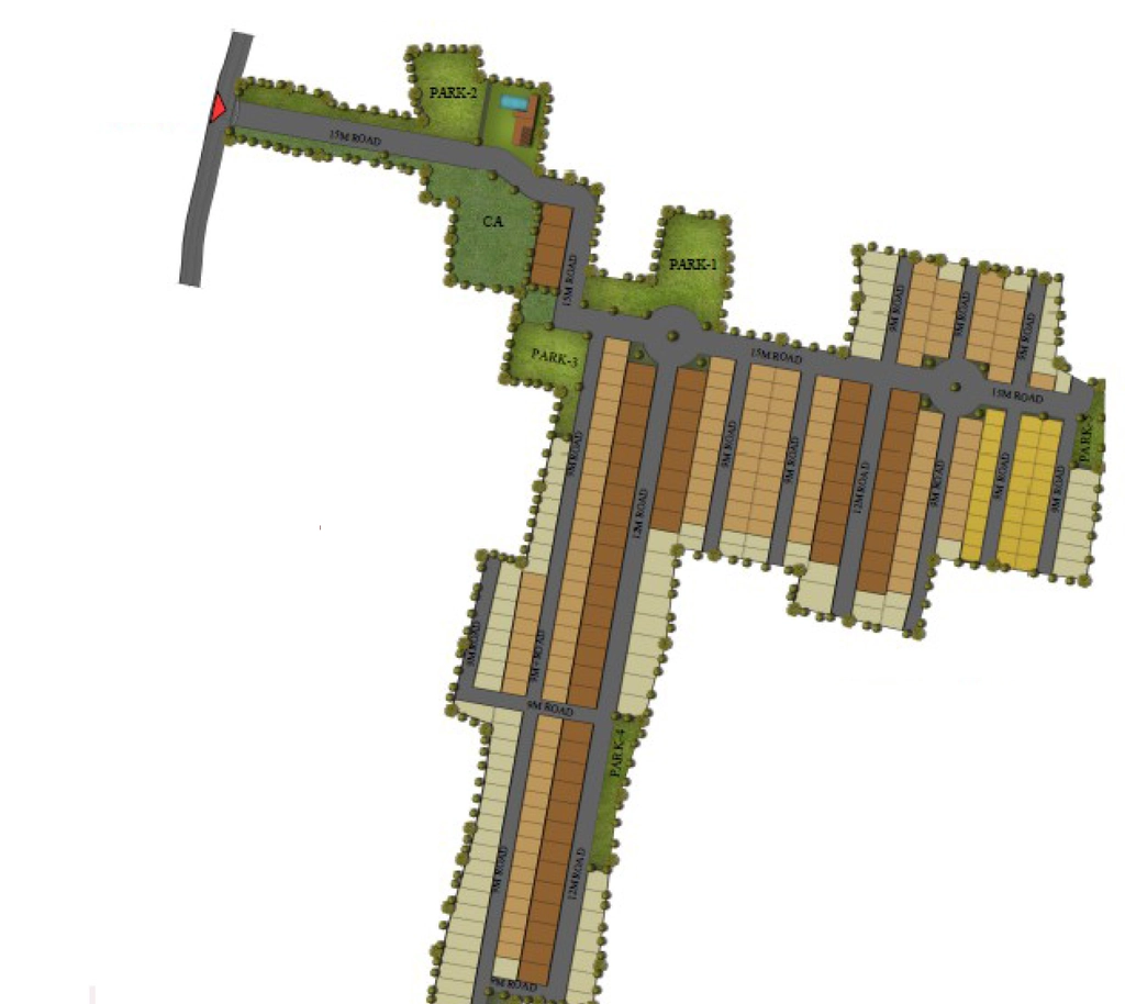 Master Plan of The County Address Phase 1 in Sarjapur, Bangalore - Image 334267
