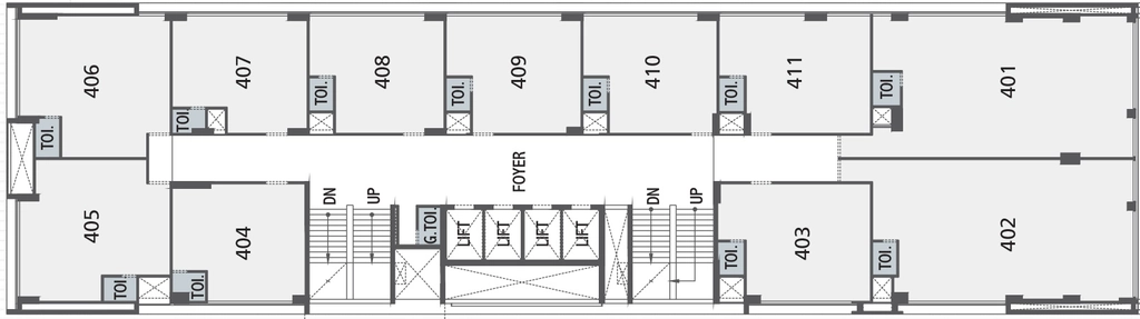 Floor Plan of Binori BSquare 2 in Ambli, Ahmedabad - Image 315424