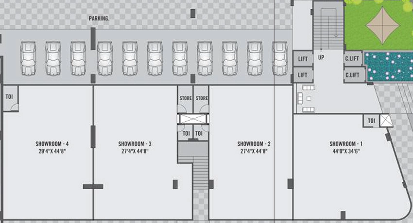Floor Plan of Anokhi Dream Rise in Sola, Ahmedabad - Image 318598