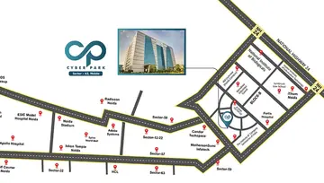 Location of Bhutani Cyber Park - Image 301133