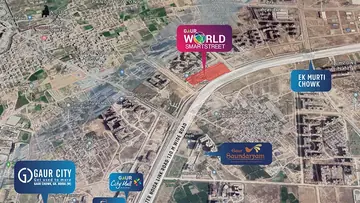 Location of Gaur World SmartStreet - Image 367306