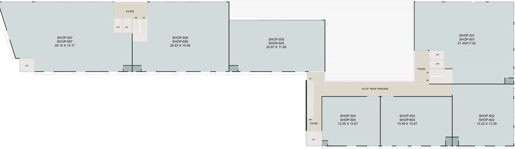 Floor Plan of Shree Antilia Business Hub in Nana Chiloda, Ahmedabad - Image 321899