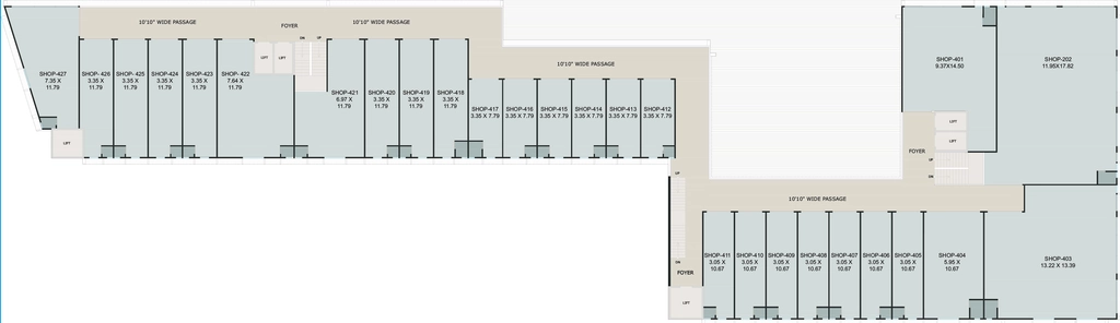 Floor Plan of Shree Antilia Business Hub in Nana Chiloda, Ahmedabad - Image 321900