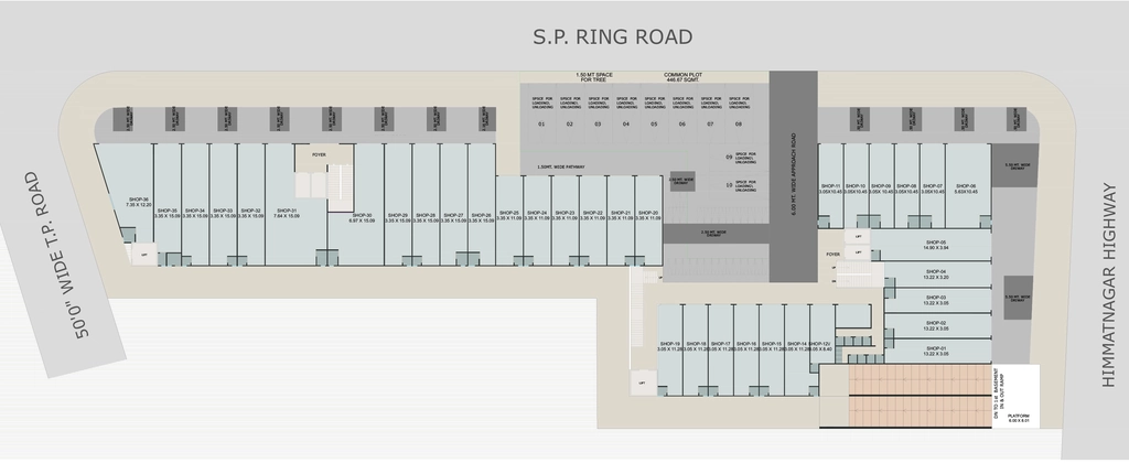 Master Plan of Shree Antilia Business Hub in Nana Chiloda, Ahmedabad - Image 321898