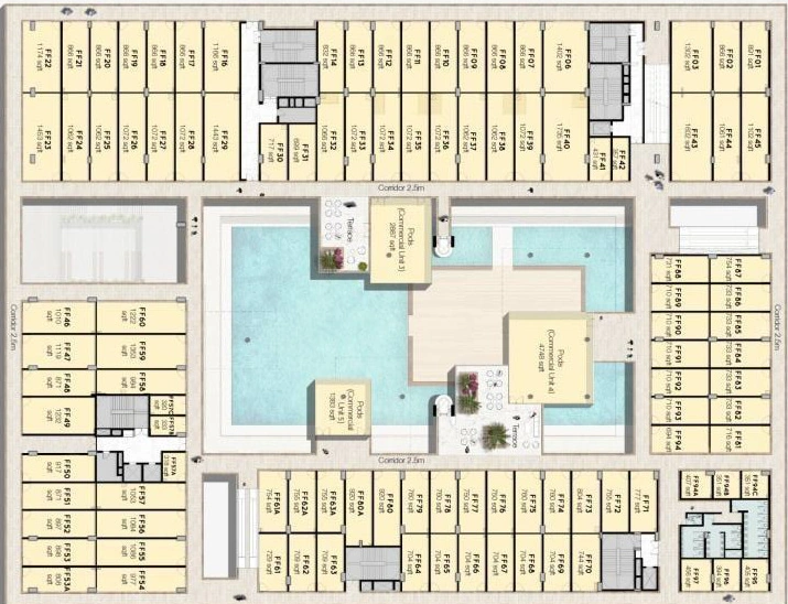 Floor Plan of Elan Epic in Sector 70, Gurgaon - Image 362290