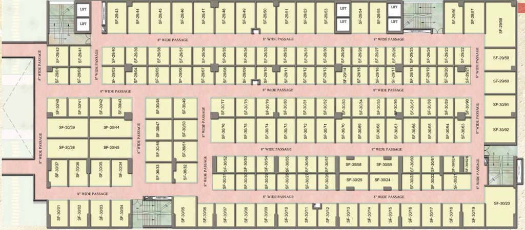 Floor Plan of Spectrum Metro in Sector 75, Noida - Image 302877