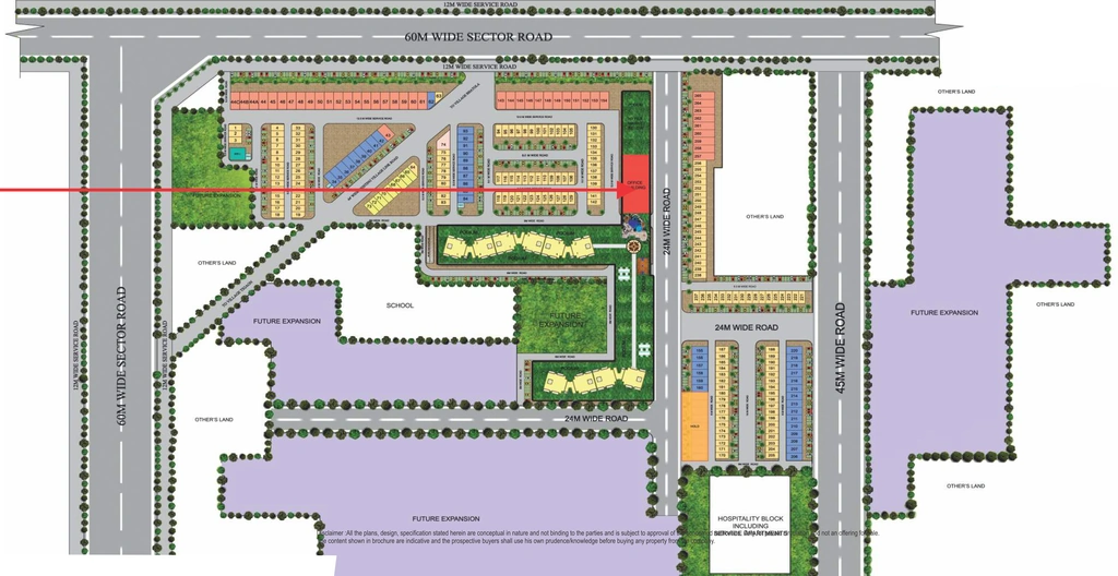 Master Plan of Omaxe Sun in Sector 79, Faridabad - Image 363506