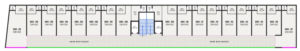 Floor Plan of Shyam Trade Center in Kathwada, Ahmedabad - Image 360499