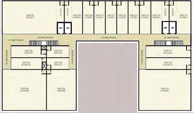 Floor Plan of Golden Square in Nikol, Ahmedabad - Image 322084