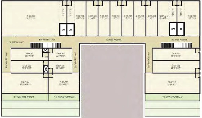 Floor Plan of Golden Square in Nikol, Ahmedabad - Image 322083