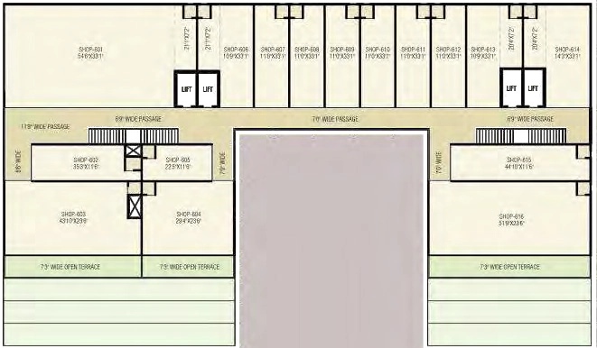 Floor Plan of Golden Square in Nikol, Ahmedabad - Image 322082