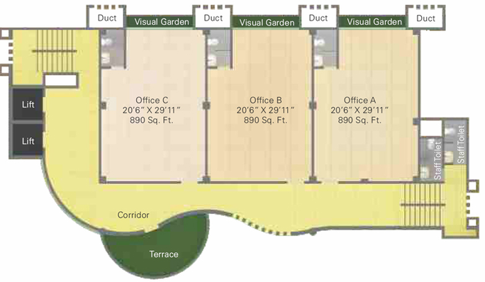 Floor Plan of Amar Montreal Business Center in Baner, Pune - Image 278360