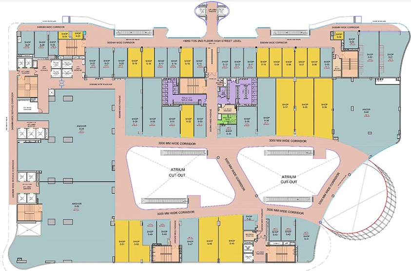Floor Plan of Commercial Civitech Santoni in Sector 16 B, Greater Noida - Image 304587