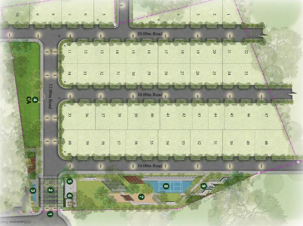 Master Plan of Essem18 The Little Valley in Kanakapura, Bangalore - Image 333556