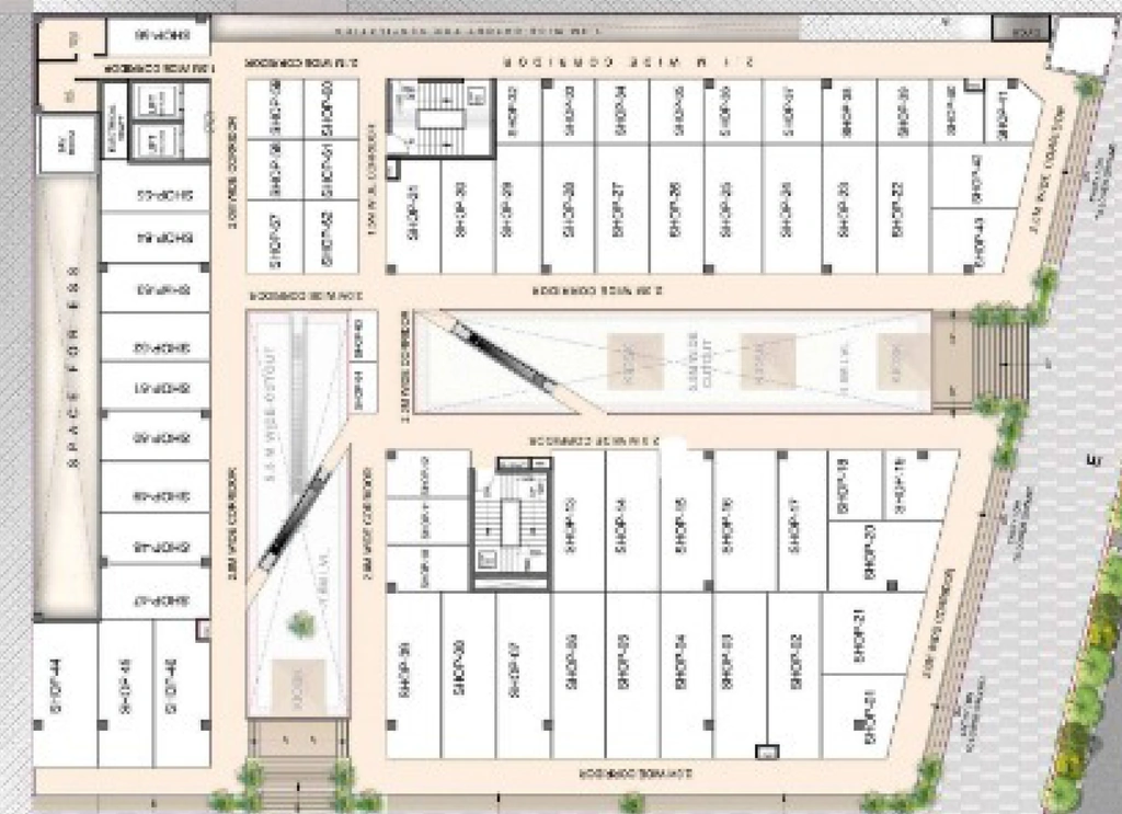 Floor Plan of Karyan Square in Wave City, Ghaziabad - Image 320763